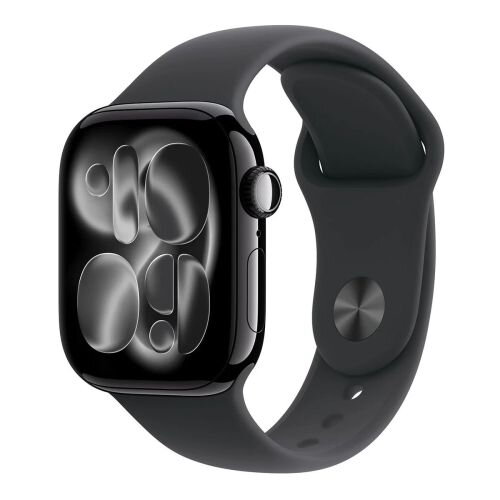 Apple Watch Series 11 (2025) GPS 42mm Jet Black Alu Case, Black Sport Band S/M EU MEQT4 - ONLY BOX DAMAGE