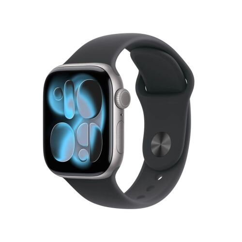Apple Watch Series 11 (2025) GPS 42mm Space Gray Alu Case, Black Sport Band S/M EU MEQW4