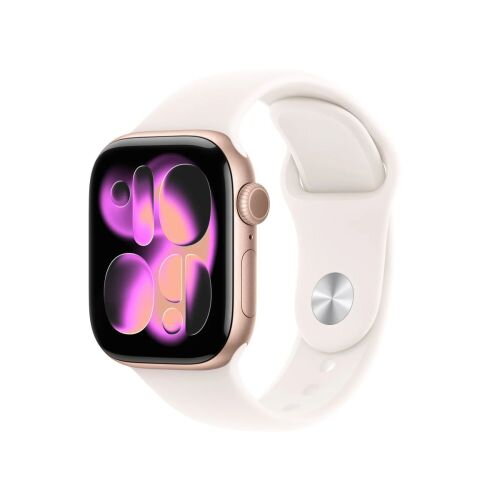 Apple Watch Series 11 (2025) GPS 42mm Rose Gold Alu Case, Light Blush Sport Band S/M EU MEU04 Apple Watch Series 11 (2025) GPS 42mm Rose Gold Alu Case, Light Blush Sport Band S/M EU MEU04