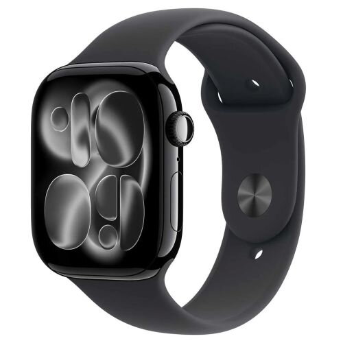Apple Watch Series 11 (2025) GPS 46mm Jet Black Alu Case, Black Sport Band S/M EU MEUW4 - ONLY BOX DAMAGE