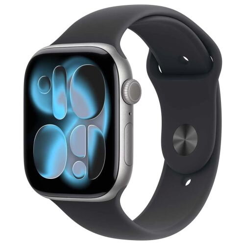 Apple Watch Series 11 (2025) GPS 46mm Space Gray Alu Case, Black Sport Band S/M EU MEV04 - ONLY BOX DAMAGE