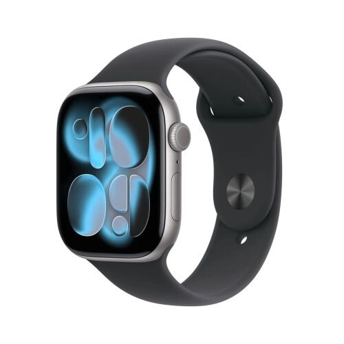 Apple Watch Series 11 (2025) GPS 46mm Space Gray Alu Case, Black Sport Band S/M EU MEV44 Apple Watch Series 11 (2025) GPS 46mm Space Gray Alu Case, Black Sport Band S/M EU MEV44