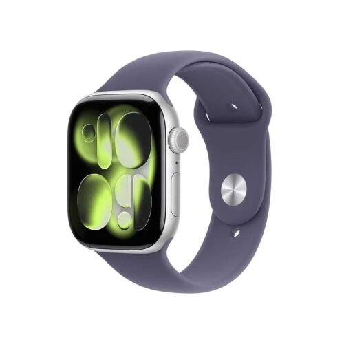 Apple Watch Series 11 (2025) GPS 46mm Silver Alu Case, Purple Fog Sport Band M/L EU MEVA4 - ONLY BOX DAMAGE