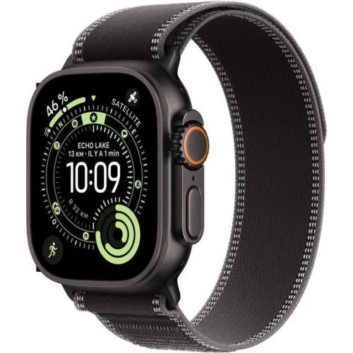 Apple Watch Ultra 3 (2025) GPS + Cellular 5G 49mm Black Titanium Case with Black Alpine Loop Small EU MF0Q4