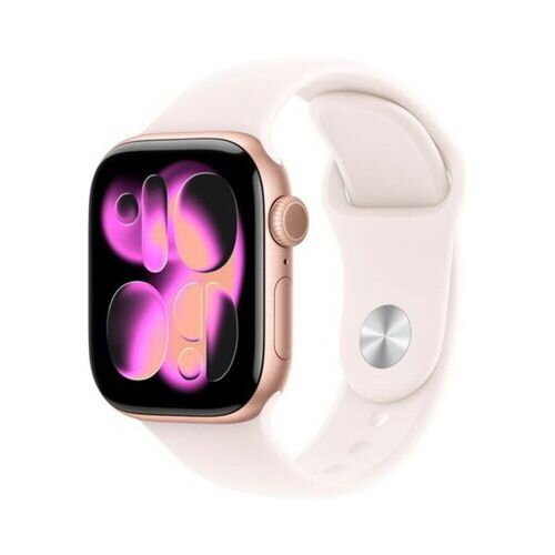 Apple Watch Series 11 (2025) GPS + Cellular 42mm Rose Gold Alu Case, Light Blush Sport Band S/M EU MF8E4