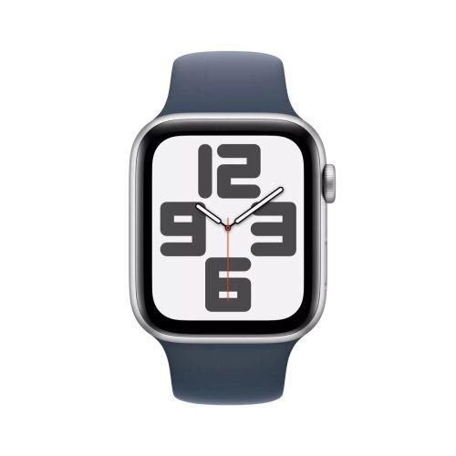 Apple Watch SE GPS + Cellular 44mm Silver Alu Case, Storm Blue Sport Band M/L EUMRHJ3 Apple Watch SE GPS + Cellular 44mm Silver Alu Case, Storm Blue Sport Band M/L EUMRHJ3