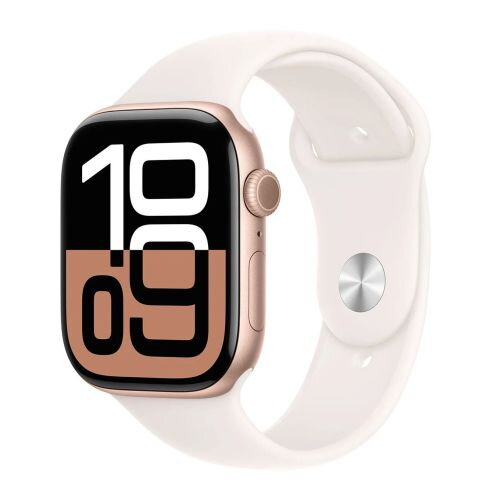 Apple Watch Series 10 GPS 46mm Rose Gold Alu Case, Light Blush Sport Band M/L MWWU3 Apple Watch Series 10 GPS 46mm Rose Gold Alu Case, Light Blush Sport Band M/L MWWU3