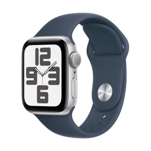 Apple Watch SE (2024) GPS 40mm Silver Alu Case, Denim Sport Strap S/M EU MXEC3 Apple Watch SE (2024) GPS 40mm Silver Alu Case, Denim Sport Strap S/M EU MXEC3