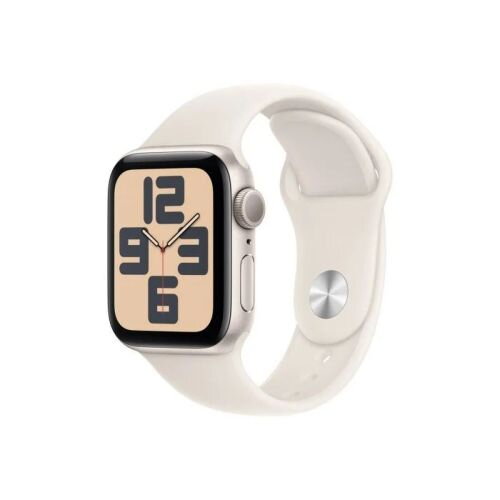 Apple Watch SE2 (2024) GPS 40mm Starlight Alu Case, Starlight Sport Strap S/M EU MXEF3