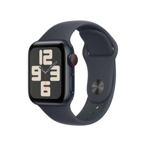 Apple Watch SE2 (2024) GPS + Cellular 5G 40mm Midnight Alu case, Midnight Sport Band S/M EU MXGC3