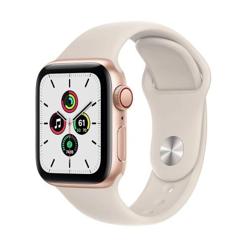 Apple Watch SE2 (2022) GPS + Cellular LTE 40mm Starlight Alu case, Starlight Sport Band S/M EU MXGJ3