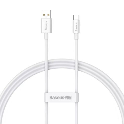 Baseus USB - Type-C Superior Series 480Mbps 100W, 1,5m, White (P10320102214-02)