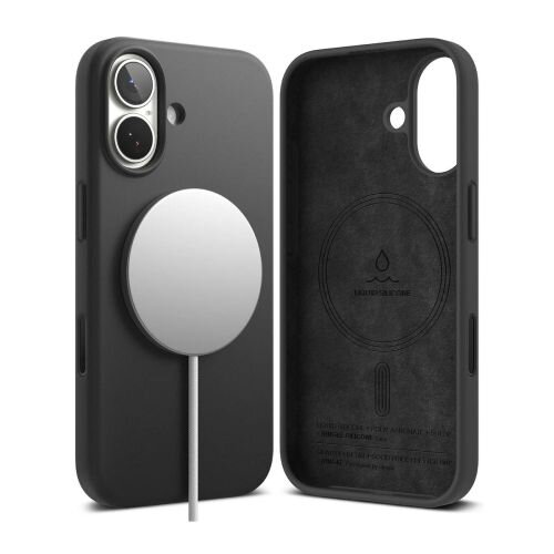 Ringke iPhone 17 Case Silicone Magnetic Black