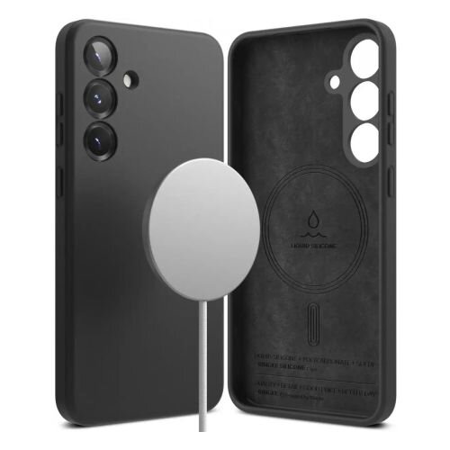 Ringke Galaxy S25 Case Silicone Magnetic Black
