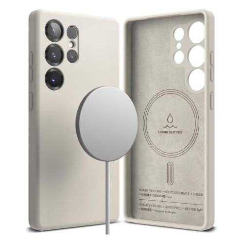 Ringke Galaxy S25 Ultra Case Silicone Magnetic Stone