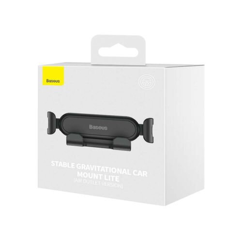 Baseus Car Mount Gravity Air Vent Car Phone Holder (Air Outlet Version) Black (SUWX010001) Baseus Car Mount Gravity Air Vent Car Phone Holder (Air Outlet Version) Black (SUWX010001)