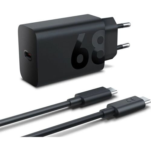 Lenovo Travel Charger ZG38C05739 Fast Charge 68W with Type-C to Type-C cable (1.5m) Black EU
